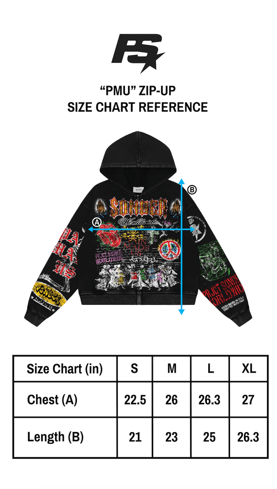 PAIN MADE US ZIP-UP [WASHED BLACK]